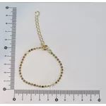 Pulseira Bolinhas Achatadas 15+5cm