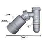 Adaptador Articulado Saída Máquina Lavar Roupa C/ Retenção