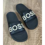 Chinelo Slide HB Preto logo creme