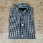 Camisa Manga Curta PRL Xadrez Preto ⭐