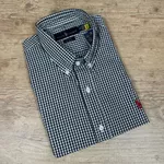 Camisa Manga Curta PRL Xadrez Preto ⭐