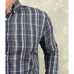Camisa Manga Longa Th Xadrez chumbo⭐