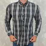 Camisa Manga Longa Th Xadrez preto⭐