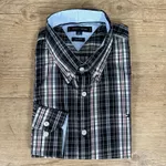 Camisa Manga Longa Th Xadrez preto⭐