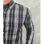 Camisa Manga Longa Th Xadrez preto⭐