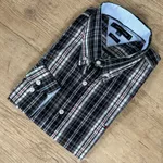 Camisa Manga Longa Th Xadrez preto⭐