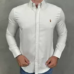 Camisa Manga Longa PRL Creme⭐