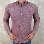 Camisa Manga Longa PRL Xadrez Lilás ⭐