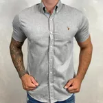 Camisa Manga Curta PRL Cinza⭐