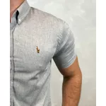 Camisa Manga Curta PRL Cinza⭐