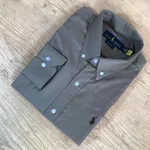 Camisa Manga Longa PRL Marrom ⭐