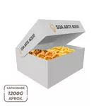 -CAIXA PARA FRITURAS DELIVERY GRANDE PERSONALIZADA - 5000 UNIDADES