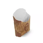 EMBALAGEM PARA BATATA FRITA TRADICIONAL KRAFT GOURMET - 50 UNIDADES