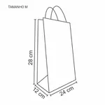 SACOLA KRAFT DELIVERY PERSONALIZE FÁCIL TAMANHO M - 25 UNIDADES