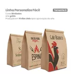 SACO KRAFT PERSONALIZADO TAMANHO G - 50 UNIDADES