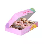CAIXA DONUTS 6 UND EXTRA HORA DE DONUTS - 50 UNIDADES
