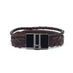 Pulseira Em Couro - Café Double