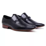 Sapato Casual Ettore, Livorno - Couro Preto