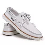 DOCKSIDER COURO BRANCO CRAQUELE