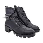 Bota Garota Fivela Preta