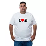Camiseta Plus Size i Love Beer.