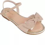 SANDÁLIA INFANTIL MENINA PAMPILI CHERRIE LAÇO FRAPPE 409226 Nude