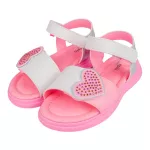 SANDÁLIA PAMPILI INFANTIL LILI BRANCO/ROSA NEON 722004
