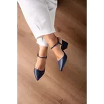 Scarpin Regulagem 6 cm_ 1801- Azul Marinho