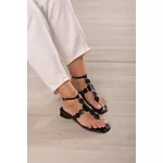 Sandália Corte Laser Dedo 3,5cm_3047- Preto
