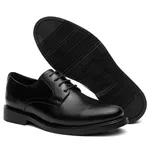 Sapato Social Derby em Couro Preto