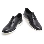 Sapato Masculino Egito Derby Couro Preto 