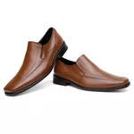 Sapato Social Austin Centuria Elástico Couro Whisky