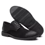Sapato Derby em Couro Preto