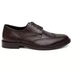 Sapato Social Brogue em Couro Café