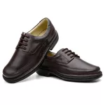 Sapato Social Conforto Tamanho Especial Antistress 