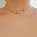 Colar Folheado A Prata 925 Mini Aros 