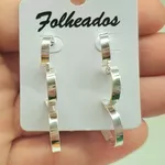 Kit De Mini Argolas Folheadas a Prata 925 Lisas 