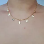 Colar Folheado a Ouro 18K Gotas 