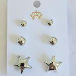 Kit De Brincos Estrela Prata 
