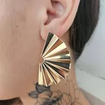 Brinco Leque Dourado 