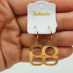 Mini Argola Folheada Dourada lacre 