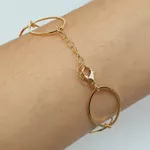 Pulseira Folheada a Ouro 18K Ponto De Luz 