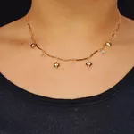Colar Folheado a Ouro 18K Coração 