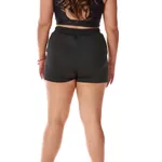 Short Feminino Moletinho Preto Curto 