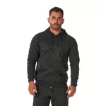 Moletom Masculino Preto com Zíper e Bolso Canguru 