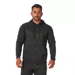 Moletom Masculino Preto com Zíper e Bolso Canguru 