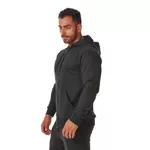 Moletom Masculino Preto com Zíper e Bolso Canguru 