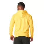 Moletom Masculino Amarelo com Zíper e Bolso Canguru 