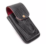 Capa de Couro Canguru para Celular e Canivete Preto 