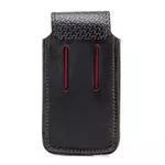 Capa de Couro Canguru para Celular e Canivete Preto 